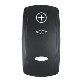 Pacer Actuator  ACCY fV Series Contura Switches  Black  Laser Etched TopBottom Light EV2LEACC