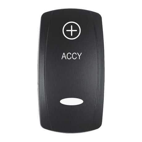 Pacer Actuator  ACCY fV Series Contura Switches  Black  Laser Etched TopBottom Light EV2LEACC