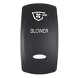 Pacer Actuator  BLOWER fV Series Contura Switches  Black  Laser Etched TopBottom Light EV2LEBLWR