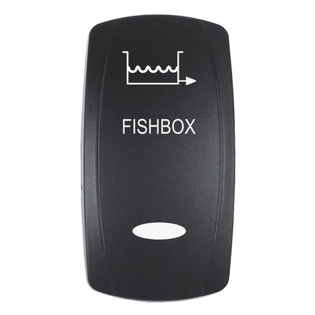 Pacer Actuator  FISHBOX fV Series Contura Switches  Black  Laser Etched TopBottom Light EV2LEFBX