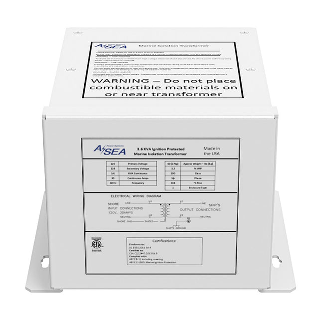 ASEA Power Systems 36 kVA Isolation Transformer 634003