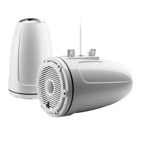 JL Audio M6 Series 77 Enclosed Tower Coaxial System wGloss White Classic Grille  M6770ETXv3GwC3Gw 0100385600
