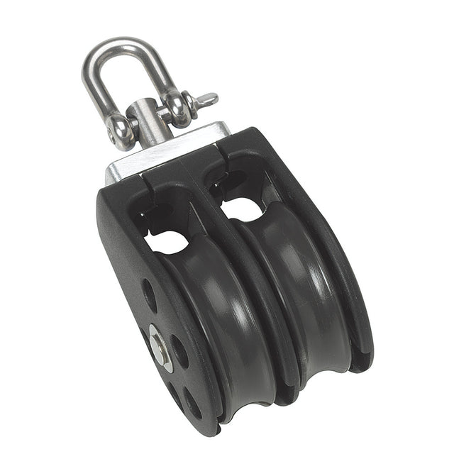Barton Marine Size 3 45mm Plain Bearing Pulley Block Double wSwivel N03230