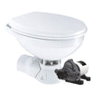 Commodore Quiet Flush Electric Toilet  Rear Macerator  Raw Water Pump  Regular Size CM4RMT