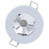 Lumitec Illusion Flush Mount LED Down Light  Spectrum RGBW  Cool White  White Housing  Chrome Reflector 117137