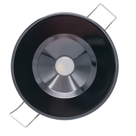 Lumitec Illusion Flush Mount LED Down Light  Warm White  Dimming  Black Housing 117159