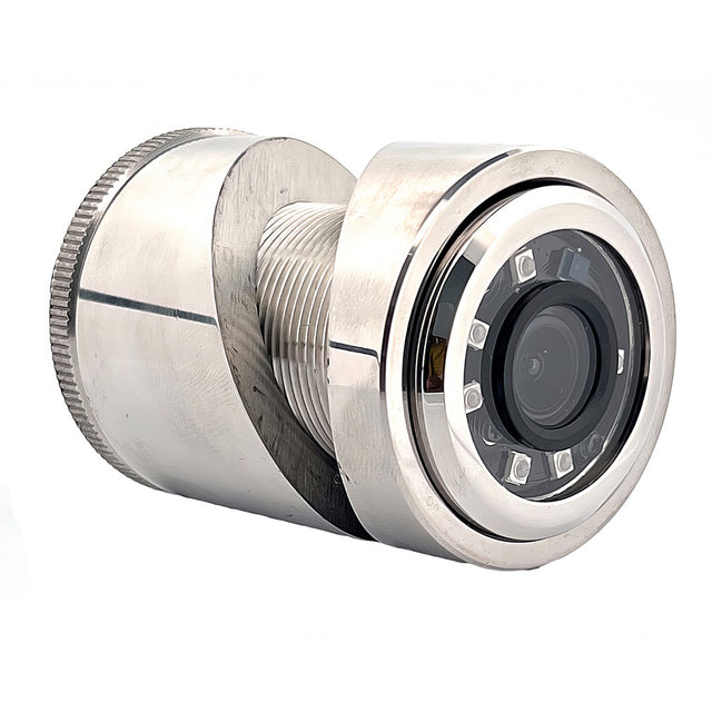 Iris 3MP Compact 316L Stainless Steel ThruHullPanel IP Camera  18mm Lens IRIS43518