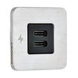 Scanstrut TILE USBC Interior Charging Socket  1224V  Stainless Steel Bezel SCTILE21