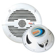 Boss Audio MR60 65 Round Speakers  White  Pair MR60