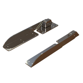 TACO Command Ratchet Hinge  1812  316 Stainless Steel Polished wHard Stop H250048
