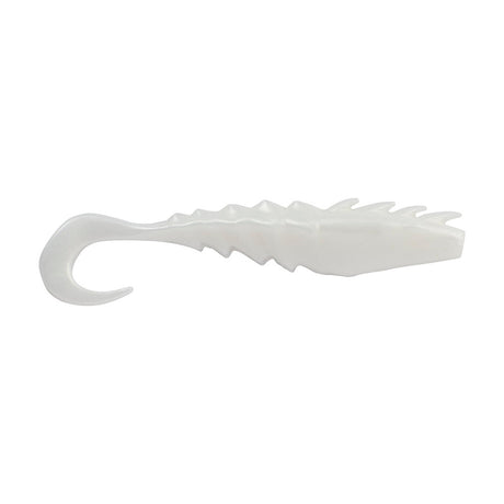 Berkley Gulp Saltwater Nemesis Prawn Curl Tail  4  Pearl White 1551576