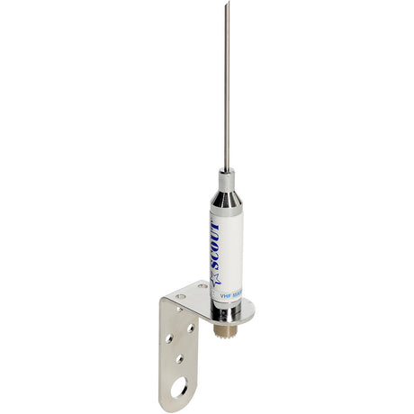 Scout 3 Stainless VHF Whip 3dB wBracket fSailboats  No Cable PF AN NVHF00012T