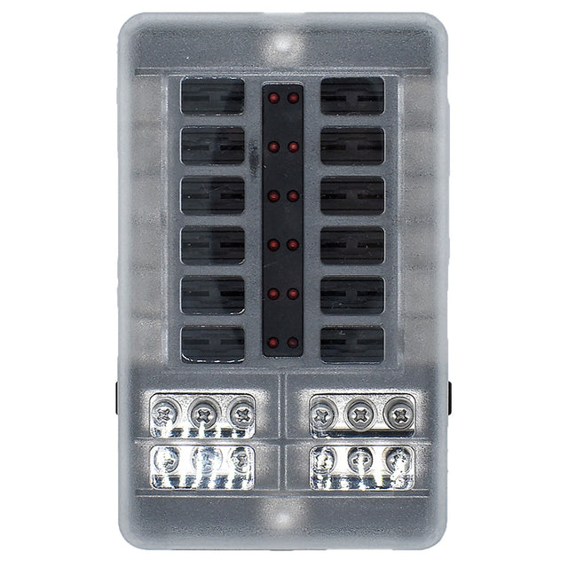 Bluewater 12 Position Fuse Block wLEDs 32000001012