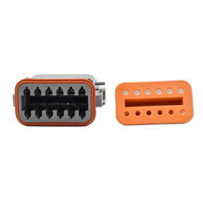 Bluewater 12 Position Female Deutsch Connector wWedge Lock DT0612S