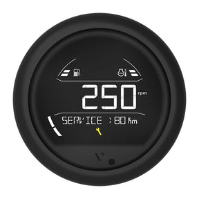 Veratron VL Digital 85 wRound Black Bezel B00205802