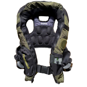 First Watch AutoManual Convertible 38G Inflatable PFD  Green FW40PROAMGN