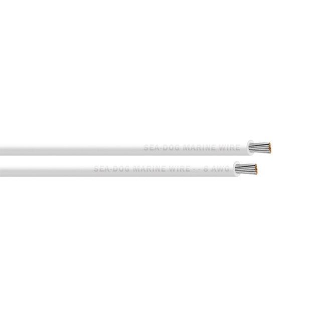 SeaDog 8 AWG White Primary Wire  1000 8008059
