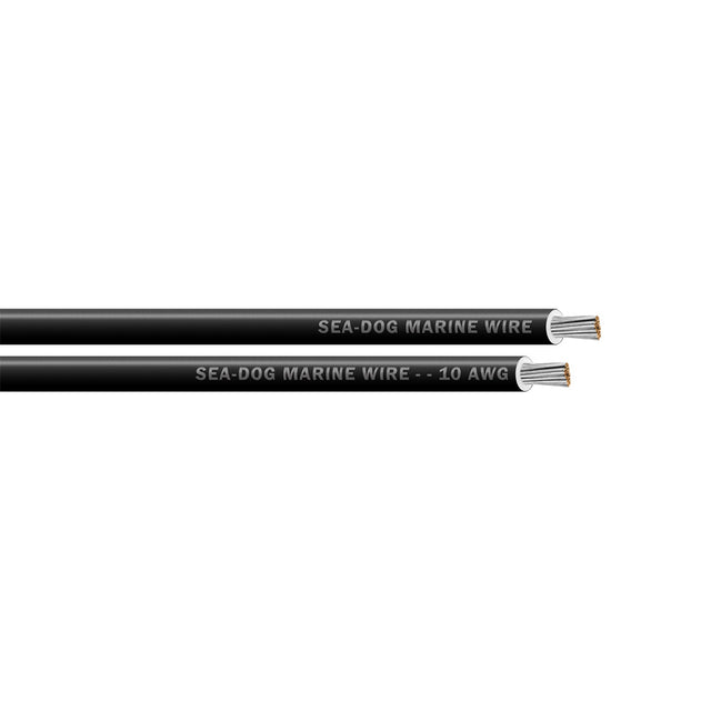 SeaDog 10 AWG Black Primary Wire  250 8010014