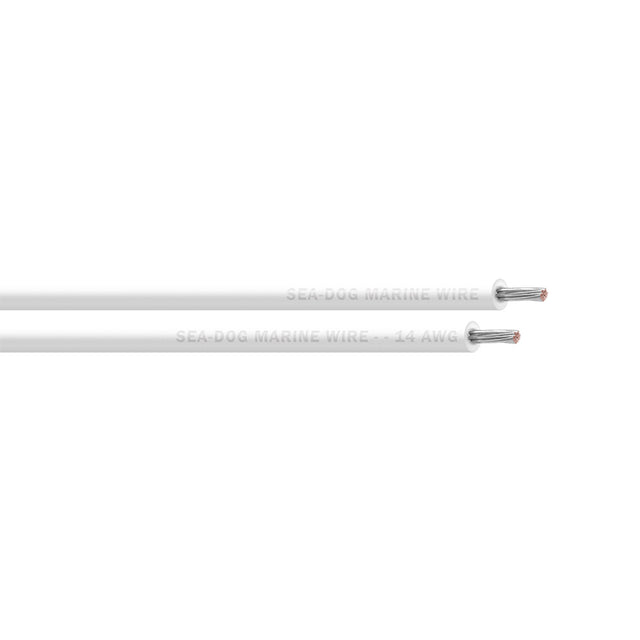 SeaDog 14 AWG White Primary Wire  1000 8014059
