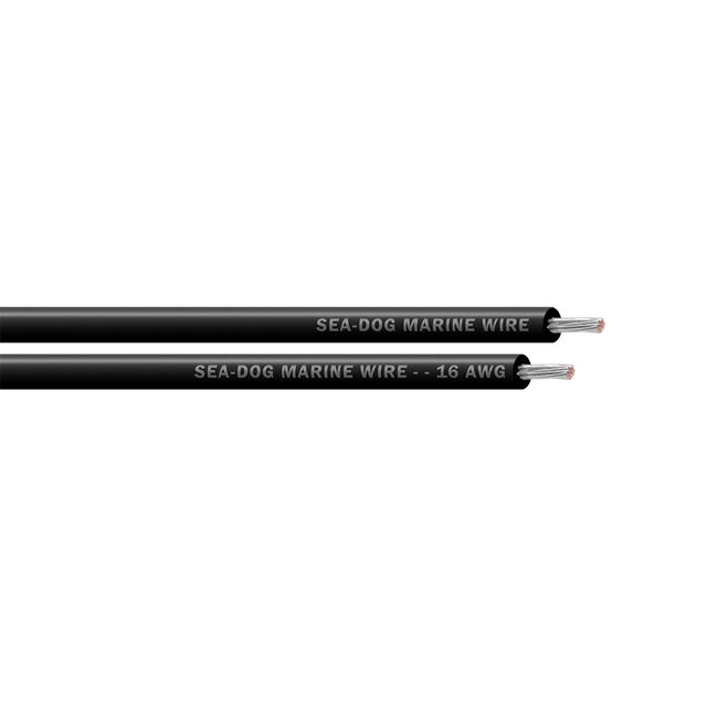 SeaDog 16 AWG Black Primary Wire  500 8016017