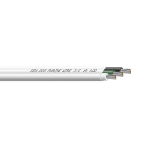 SeaDog 163 AWG Flat Triplex Wire  WhiteGreenBlack  100 8016302