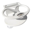 Deep Blue Marine Double Slim Can Drink Holder  Cell Phone  White DSDCELL
