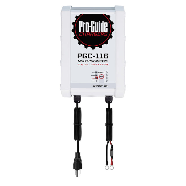 ProGuide 1 Bank OnBoard Battery Charger  12V16V  10Amp PGC116