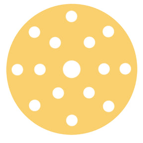 RUPES MULTIPURPOSE Paper Abrasive Discs 150mm 6  15 Holes  P80 Grit Box of 100pcs 945PD080