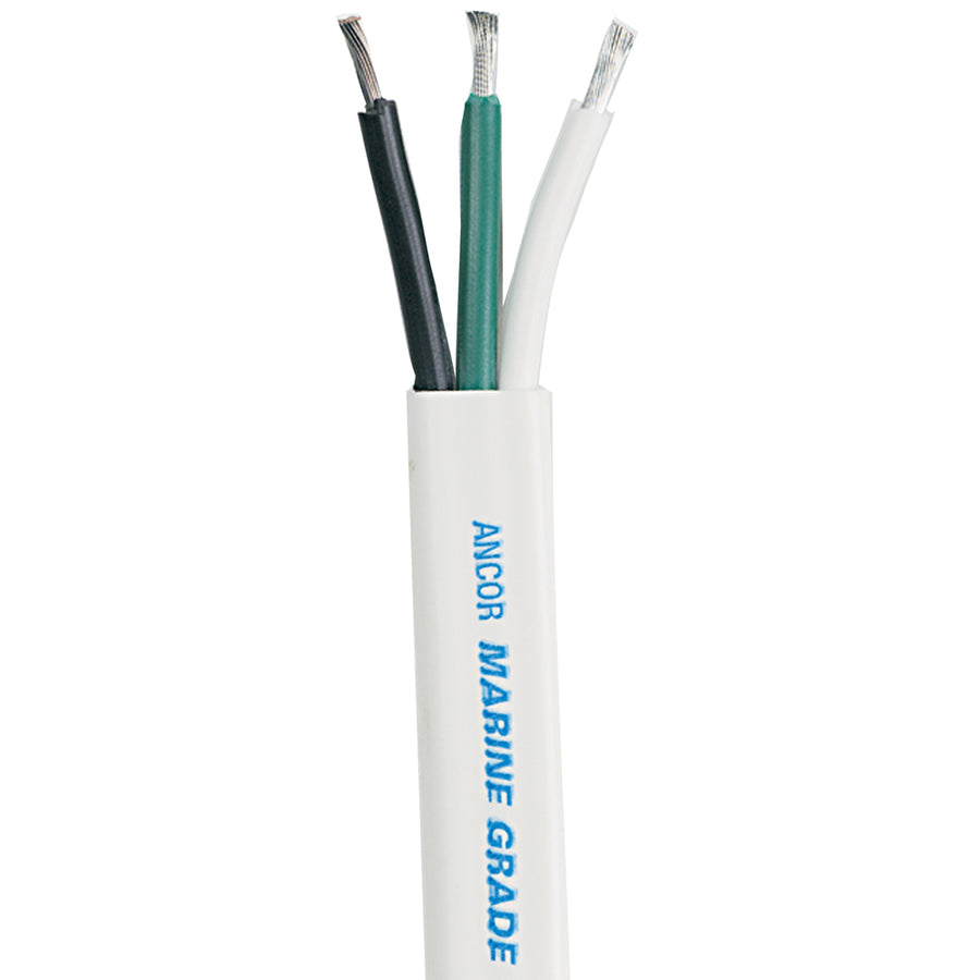 Ancor White Triplex Cable - 10/3 AWG - White/Black/Green *Sold by the Foot [1311-FT]