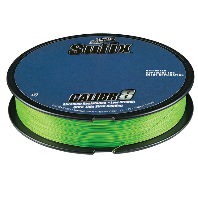 Sufix Calibr8 Braid 150yds 15lb  Neon Lime 694015L