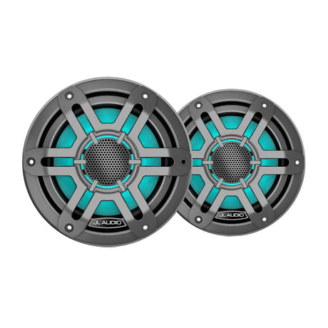 JL Audio M200 Marine Speakers 65 LED wGrey Sport Grille 0100475303