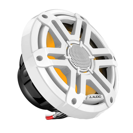JL Audio M200 Marine Speakers 77 wLED  White Sport Grille 0100475700