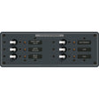 Blue Sea 8096 DC 6 Position Toggle Branch Circuit Breaker Panel  White Switches 8096