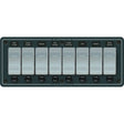 Blue Sea 8261 Waterproof Panel 8 Position  Slate Grey 8261