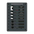 Blue Sea 8027 AC Main 6 Position Breaker Panel  White Switches 8027