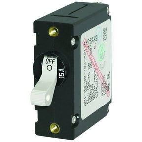 Blue Sea 7210 ACDC Single Pole Magnetic World Circuit Breaker  15AMP 7210