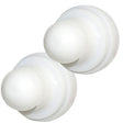 Blue Sea 4136 Push Button Reset Only Circuit Breaker Boot  White  2Pack 4136