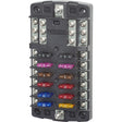 Blue Sea 5031 ST Blade Fuse Block wo Cover  12 Circuit wNegative Bus 5031
