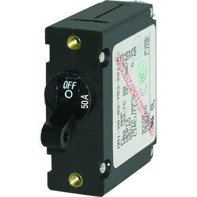 Blue Sea 7228 AC  DC Single Pole Magnetic World Circuit Breaker    50 Amp 7228