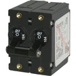 Blue Sea 7232 ASeries Double Pole Toggle  10A  Black 7232