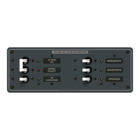 Blue Sea 8099 AC Main 4 Positions Toggle Circuit Breaker Panel  White Switches 8099