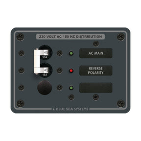 Blue Sea 8129 AC Main  Branch ASeries Toggle Circuit Breaker Panel 230V  Main  1 Position 8129