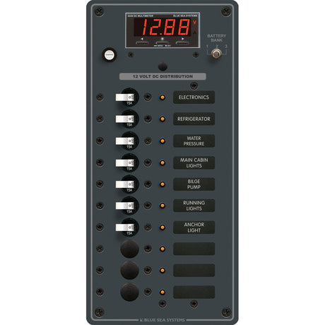 Blue Sea 8402 DC 10 Position wMultiFunction Meter 8402