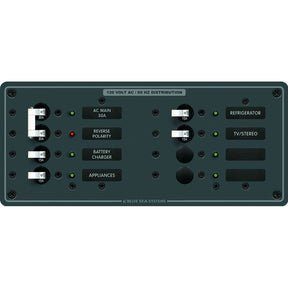 Blue Sea 8412 AC Main  6 Positions  White 8412
