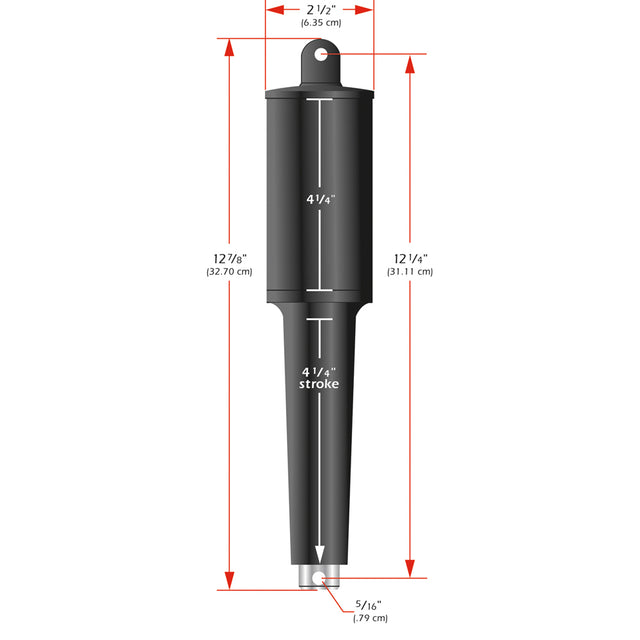 Lenco 102XD Extreme Duty Actuator  12V  414 Stroke 15060001