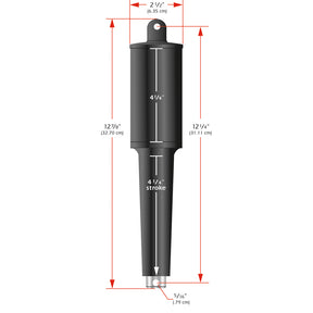 Lenco 102XD Extreme Duty Actuator  24V  414 Stroke  516 Hardware 15067001