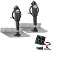 Lenco 9 x 9 Standard Trim Tab Kit wStandard Tactile Switch Kit 12V TT9X9