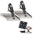 Lenco 9 x 9 Edgemount Trim Tab Kit wLED Indicator Switch Kit 12V TT9X9EI
