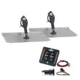 Lenco 12 x 12 Standard Trim Tab Kit wLED Integrated Switch Kit 12V 15109103