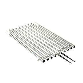 Lees 19 Extra Strong Bright Silver Outrigger Poles 2 OD AP3519XS